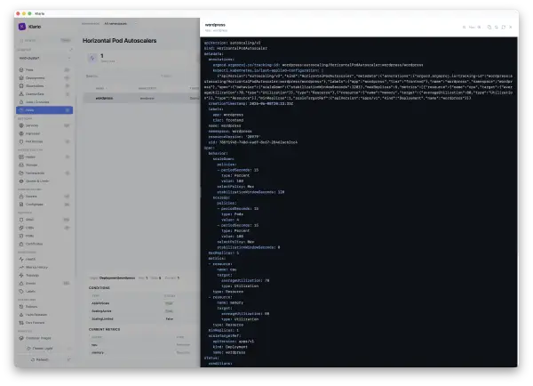 Klario — live YAML view